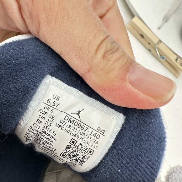 Nike Air Jordan 3 Youth Size 6.5Y Women 8 DM0967-140 Midnight Navy Training Shoe - Picture 11 of 12